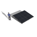 Zonneschans 6 panelen 2 rij Solar Garant