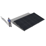 Zonneschans 9 panelen 3x3 rij Solar Garant