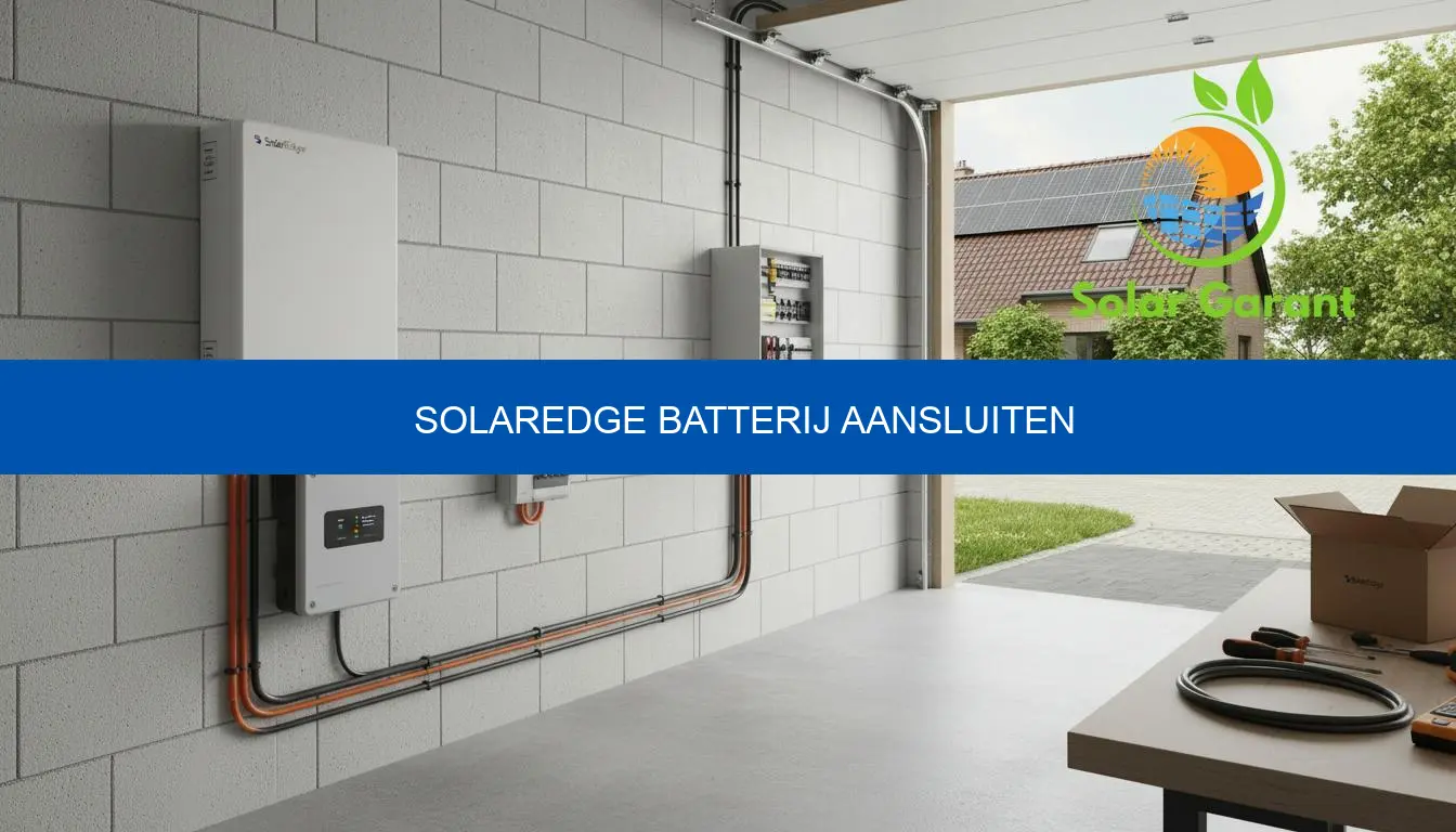 SolarEdge batterij aansluiten