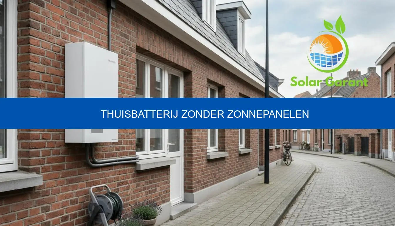 Thuisbatterij zonder zonnepanelen