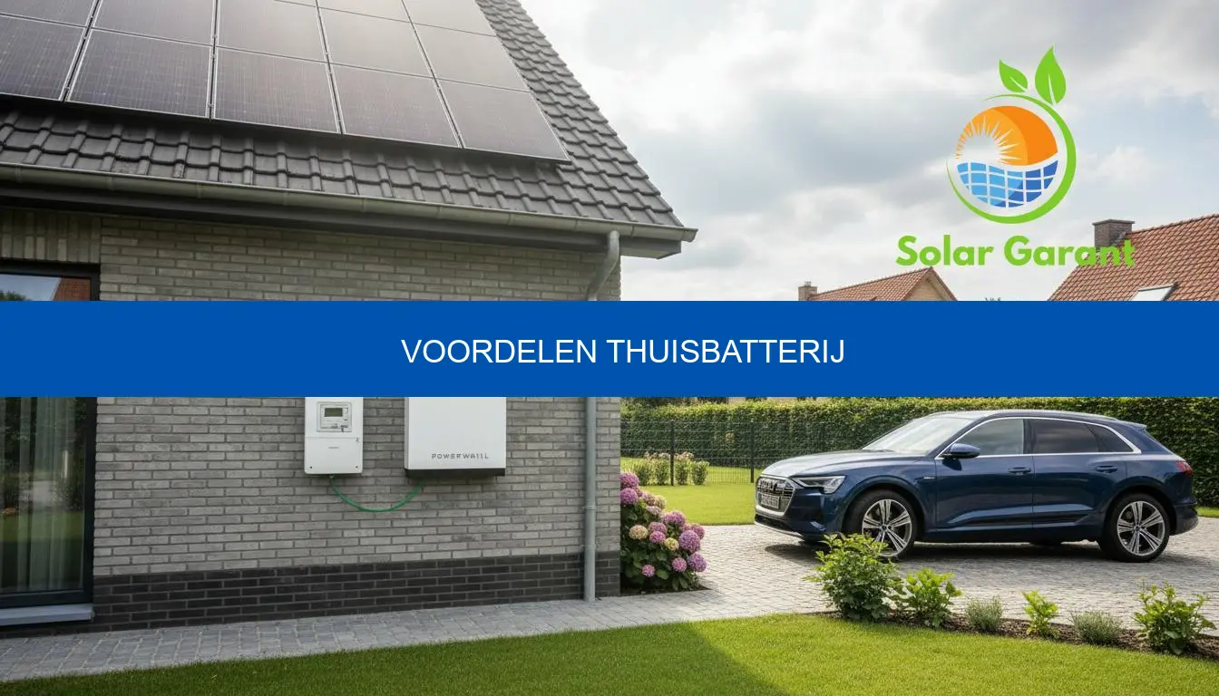 Voordelen thuisbatterij: bespaar en gebruik eigen stroom