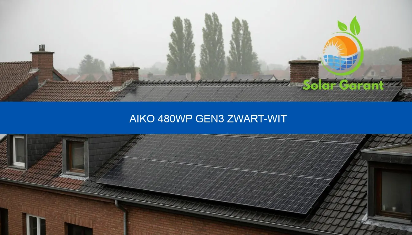 AIKO 480Wp Gen3 zwart-wit | N-Type ABC paneel