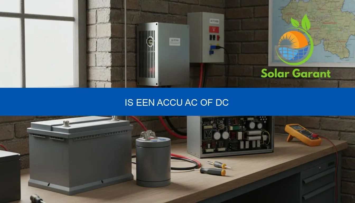 Is een accu AC of DC? Verschillen voor thuisbatterij