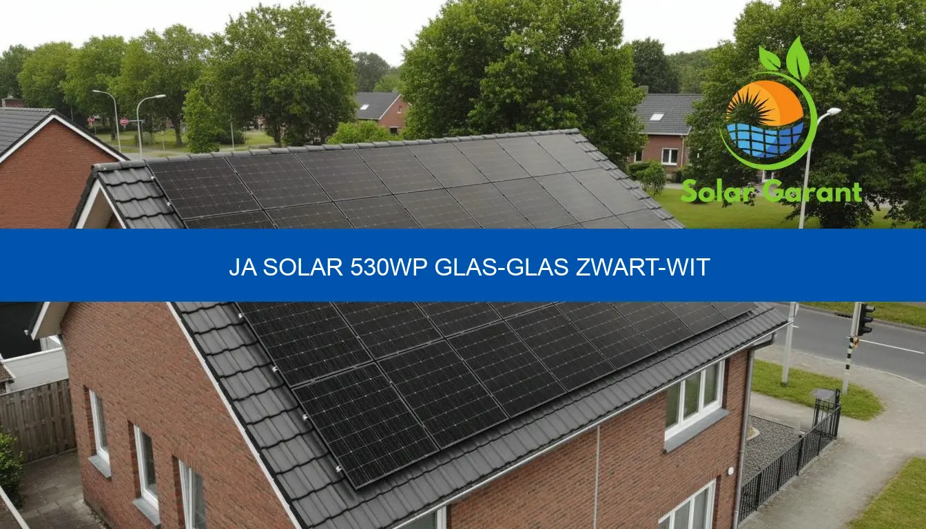 JA Solar 530Wp Glas-Glas zwart-wit | Prijs, specs en advies
