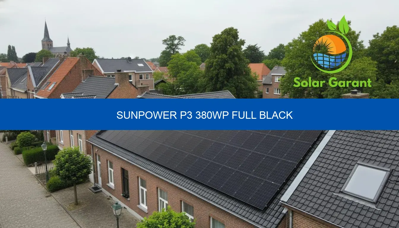 SunPower P3 380Wp Full Black | Specs, prijs, advies