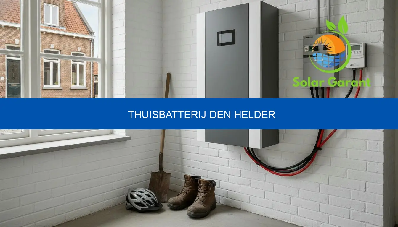 Thuisbatterij Den Helder | Prijzen 2026, tips & offerte
