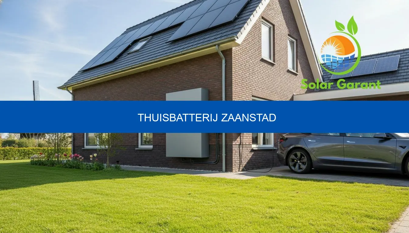 Thuisbatterij Zaanstad | Kosten, terugverdientijd & advies